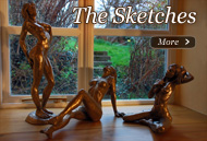 Purchase "The Sketches" full set of 3 nude sculptures for your home